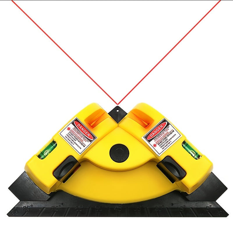 Square Laser Level 90 Degree Vertical Horizontal Line Yellow