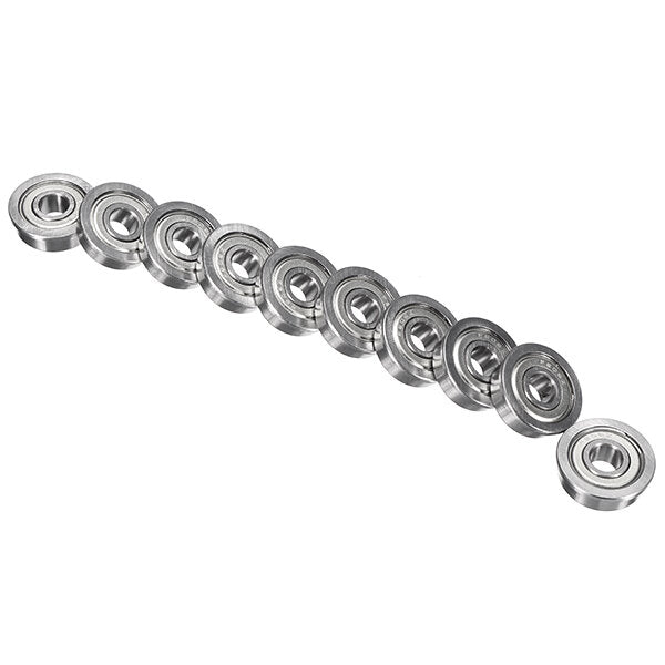 10pcs F606ZZ Flange Ball Bearings 6x17x6mm Flange Size 19x1.2mm