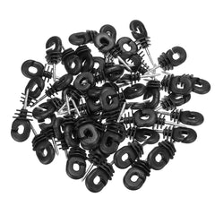 50Pcs Pet Electronic Fence Offset Ring Insulators Fencing 4 inch Screw In Posts Wire