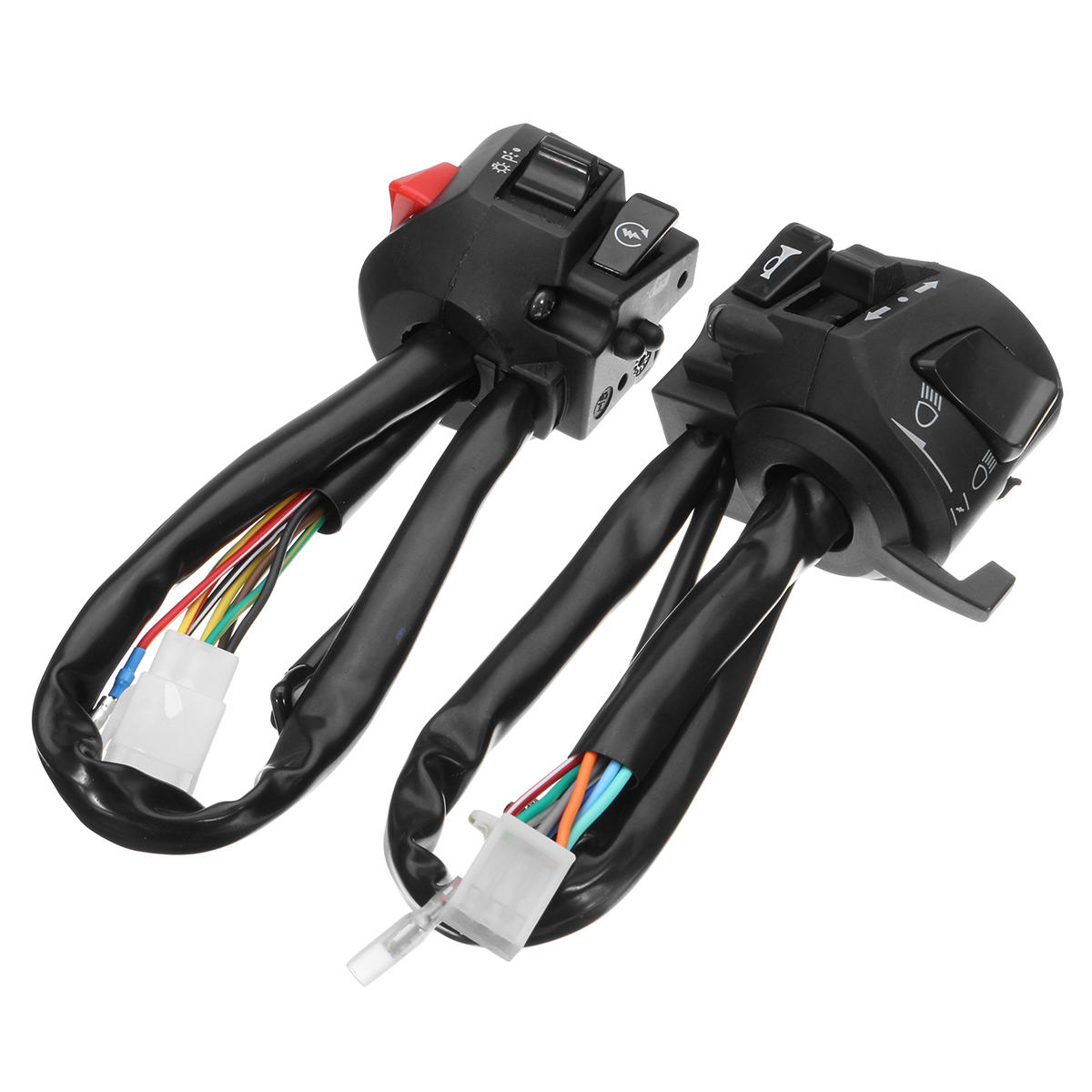 7/8inch 12V Motorcycle Handlebar Horn Turn Signal Light Headlight Control Start Switch