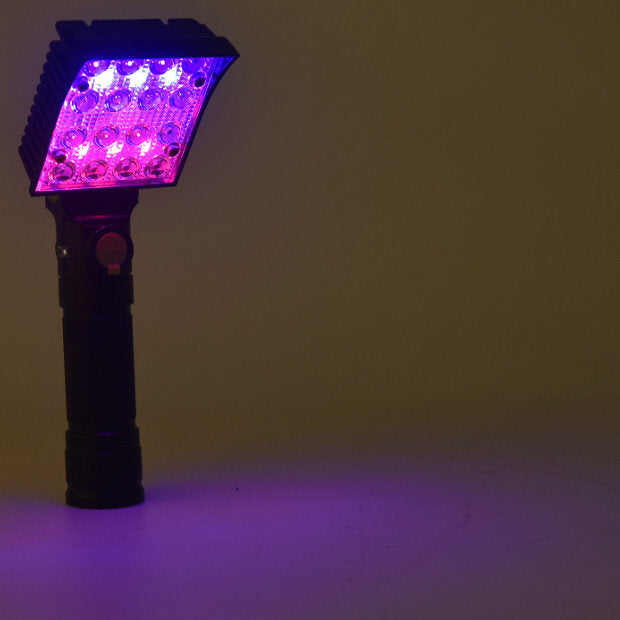 16x COB 4Colors 4Modes 180 Adjustable Head Magnetic Tail USB LED Flashlight