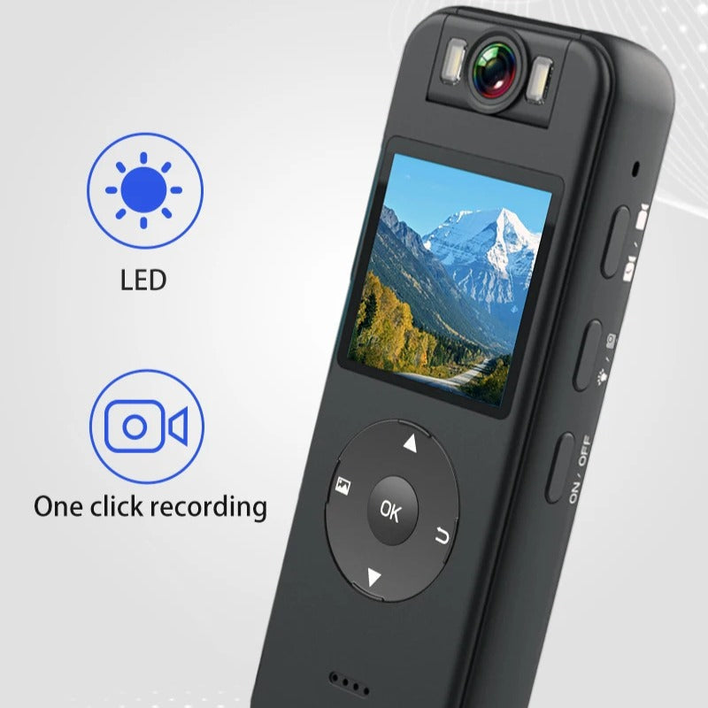 Ultra HD WiFi Action Camera with 1.4" Display, Night Vision, Portable DVR for Cycling, Skiing, and Driving