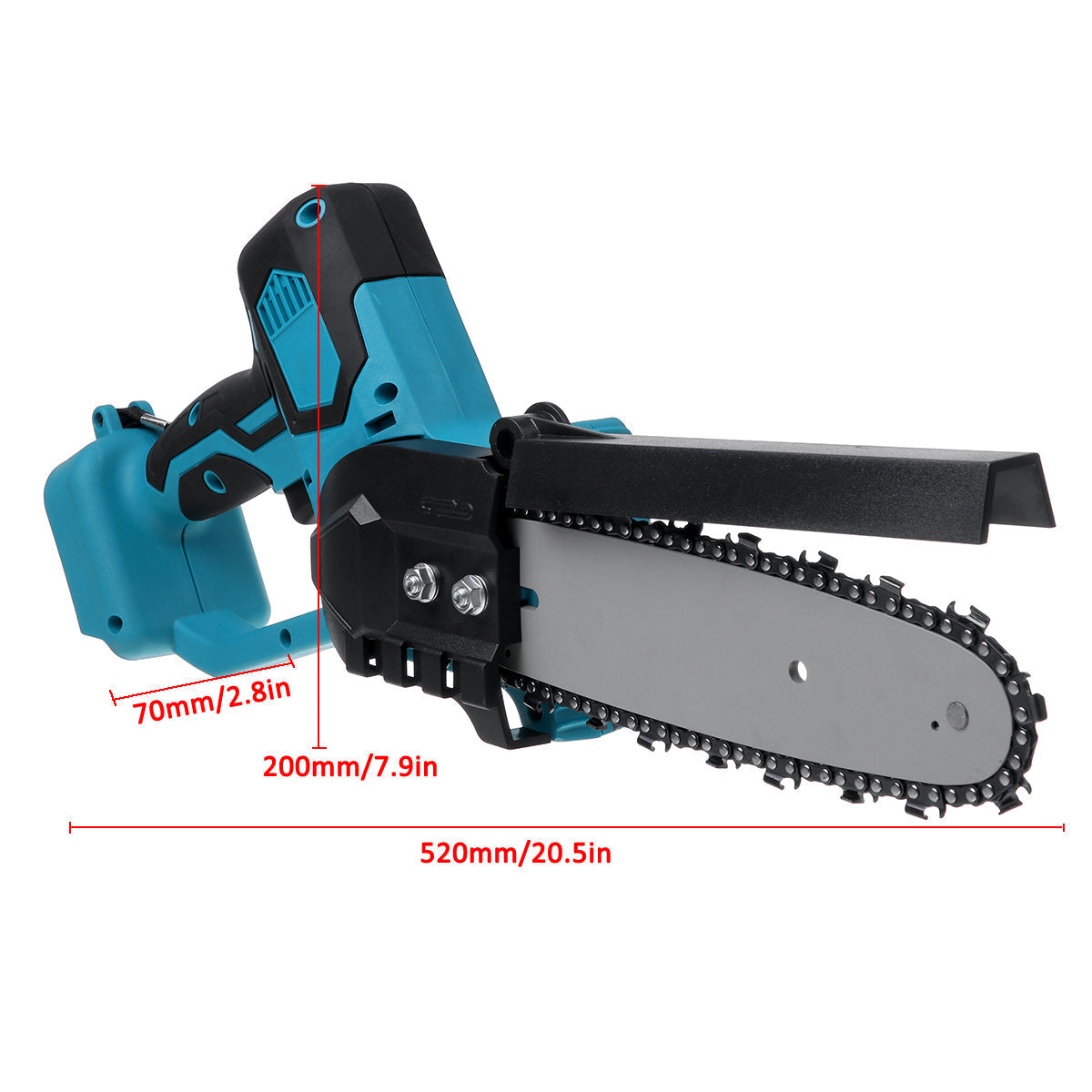8 Inch Chainsaw Portable Cordless Electric Chain Saws Woodworking Power Tool For Makita 18V Battery