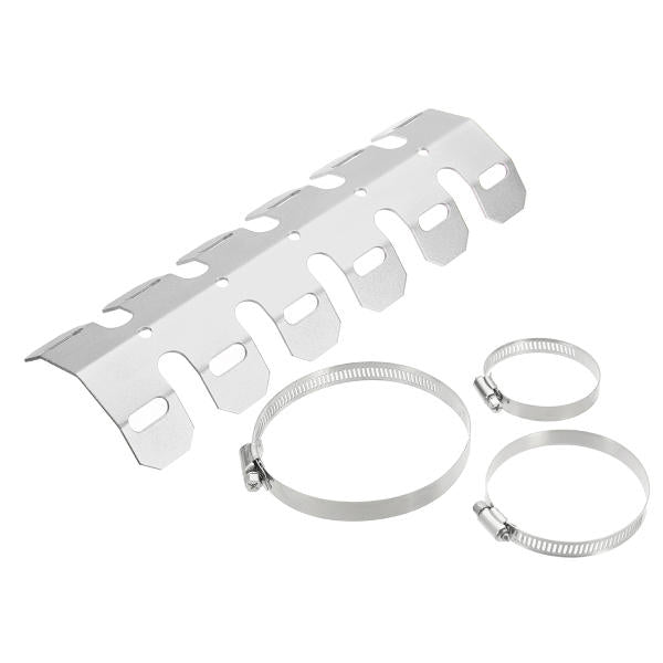 38-51mm Double Air Outlet Exhaust Muffler Pipe Motorcycle Carbon Stainless Steel