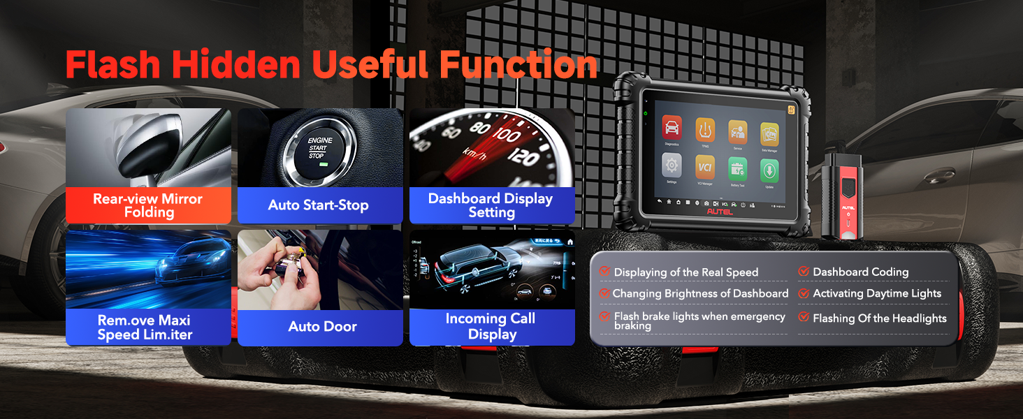 Diagnostic Tool 10 Android 8-Inch Screen 16MP Camera CAN FD DoIP TPMS Solution 3000+ Active Tests 36+ Reset Functions