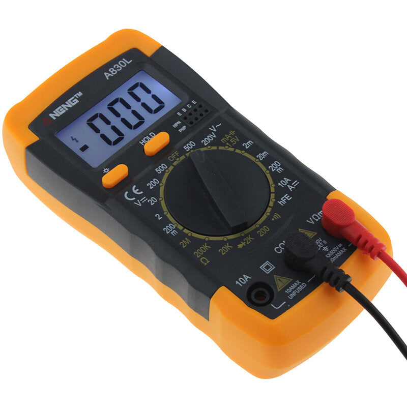 Digital Multimeter DC AC Voltage Diode Freguency Transistor Tester