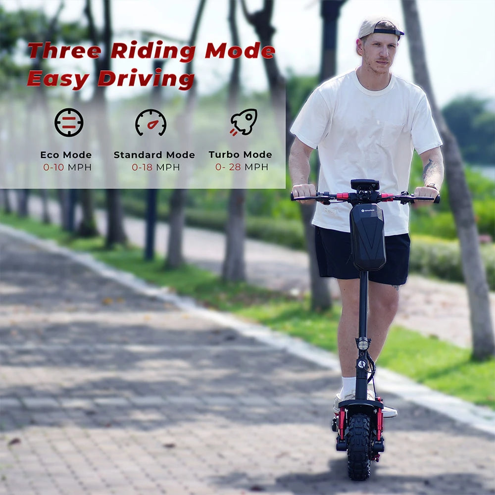 48V 15Ah Electric Scooter, 800W Motor, 11 Inch Folding Moped E-Scooter, Top Speed 25KM/H, 45KM Mileage Range, 150KG Max Load for Adults