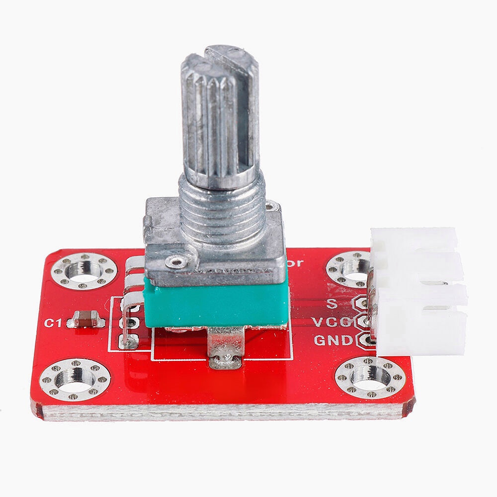 3Pcs Brick Adjustable Potentiometer Module (Pad hole) with Anti-reverse Plug White Terminal Analog Signal