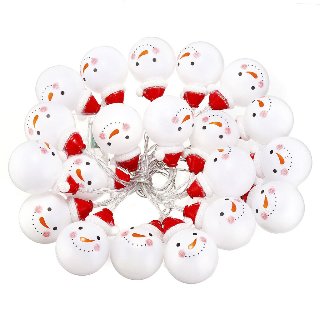 Battery Operated 1.5M 3M Christmas Snow Man LED Fairy String Light  Christmas Holiday Decor
