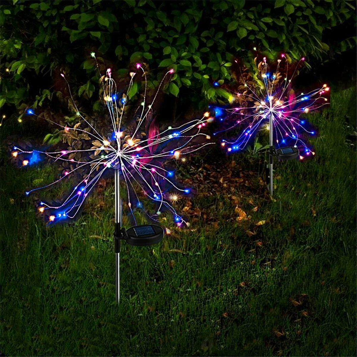 90LED Firework Solar Light 8 Modes Waterproof Outdoor Starburst Path Lawn Garden Decorative Lamp