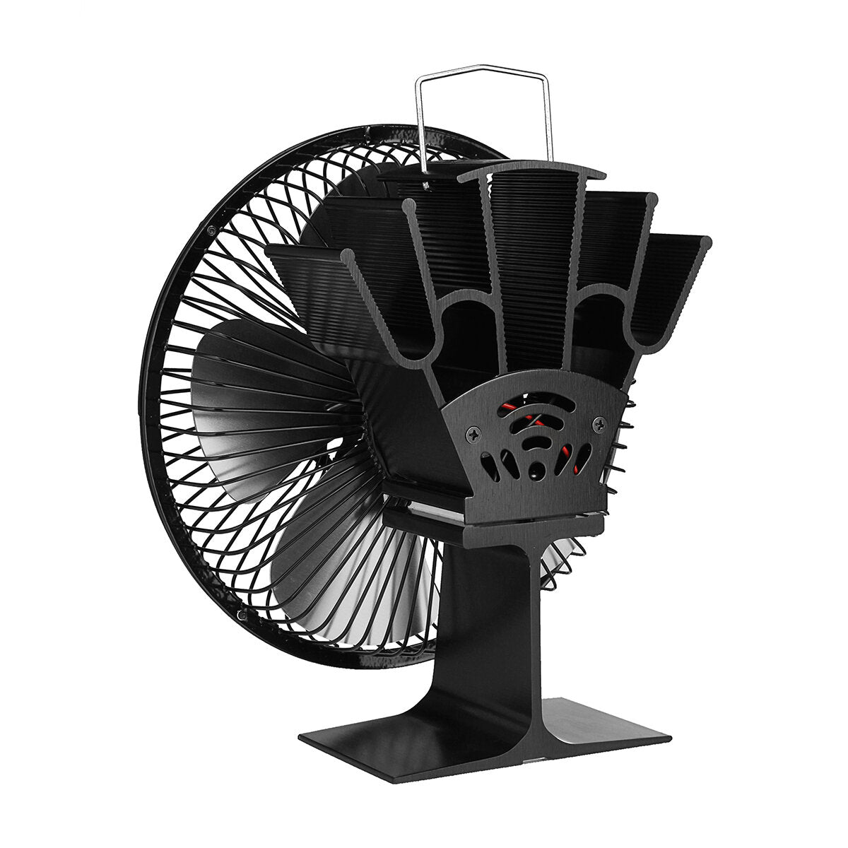 Large Air Volume Heater Fan: 5-Leaf, 5-Color Fireplace with Cover
