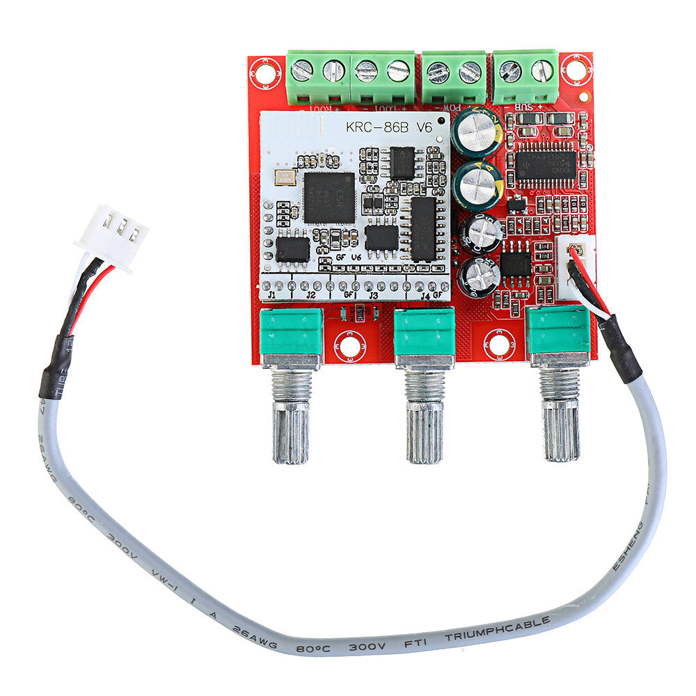 15Wx2 + 30W 2.1 Channel Bluetooth Subwoofer Amplifier Speaker Board Digital Active Lossless Computer Sound Amplifier DC 8-20V