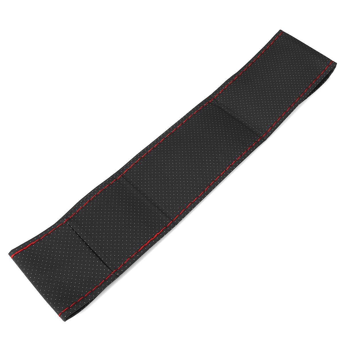 Black Red Line Car With Hand Sewing Steering Wheel Set Car Steering Wheel Covers