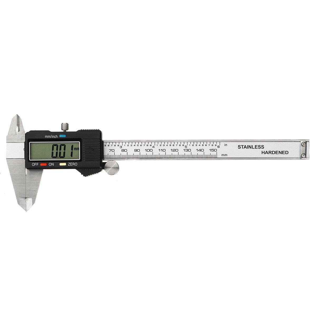 150mm Digital Vernier Caliper Stainless Steel Measuring Tool with LCD Display for Woodworking and Precision Measurement