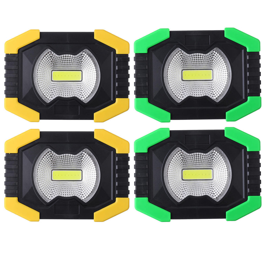 AA/Solar Battery COB 750LM Rechargeable Waterproof LED Portable Spotlight Work Light for Outdoor Camping Fishing