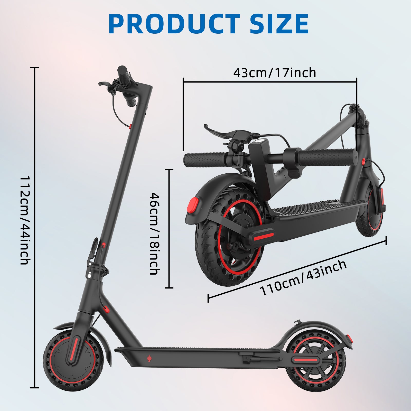 Pro Electric Scooter, 36V 10Ah Battery, 350W Motor, 8.5 Inch Tires, Top Speed 25-30KM/H, 120KG Max Load, Folding E-Scooter