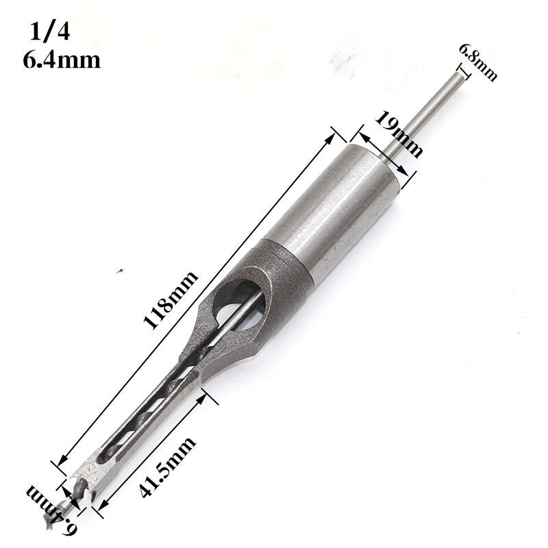 6mm-16mm Woodworking Square Hole Twist Drill Bit Square Auger Drill Mortising Chisel