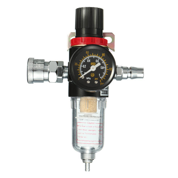 1/4 inch Air Compressor Regulator Pressure Gauge Moisture Filter Device