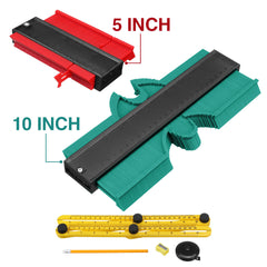 5-inch and 10-inch ProfIile Gauge Contour Duplications Copy Tool Measuring Ruler Set with Multi Accessories