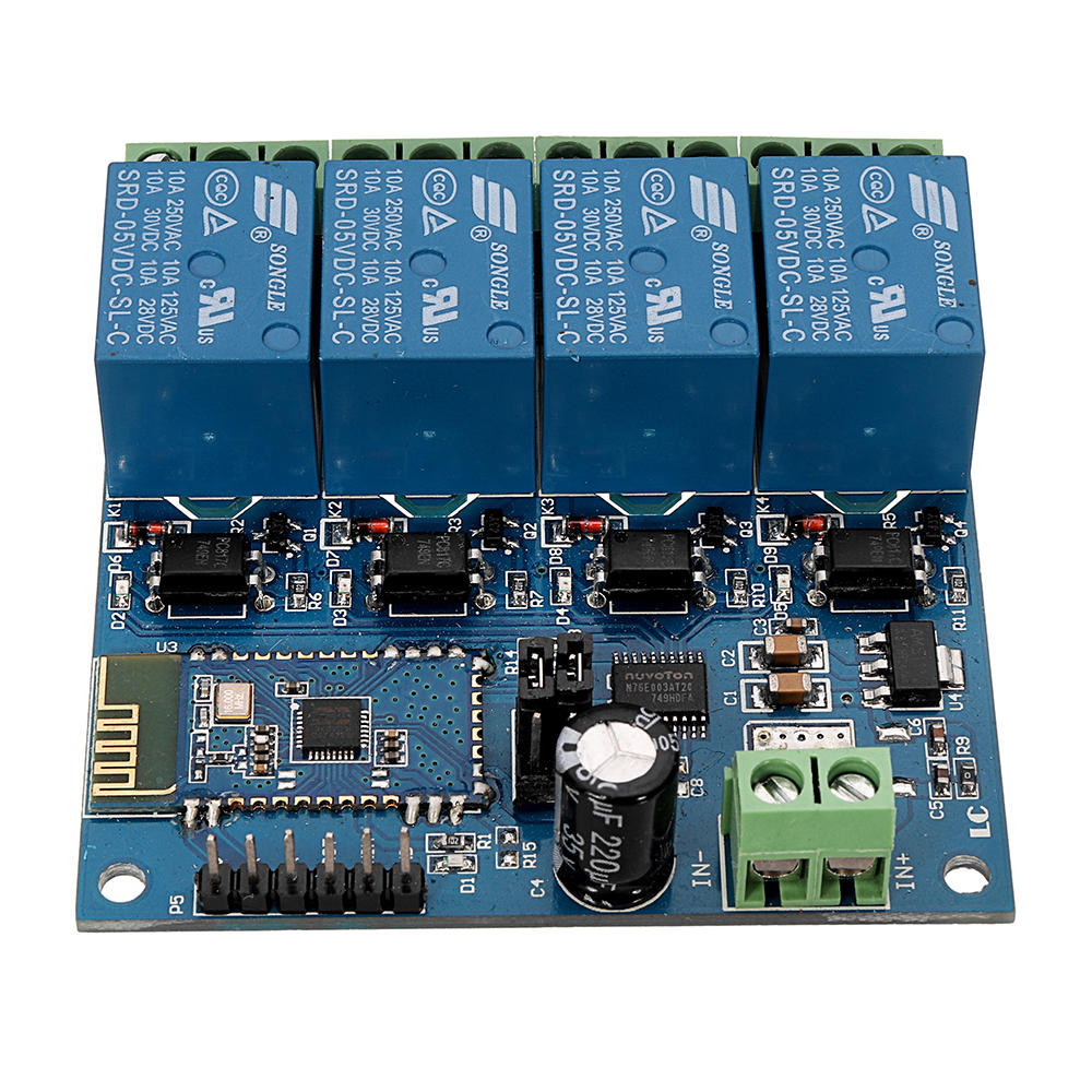 DC5V 4-Channel Android Mobile Bluetooth Relay Module