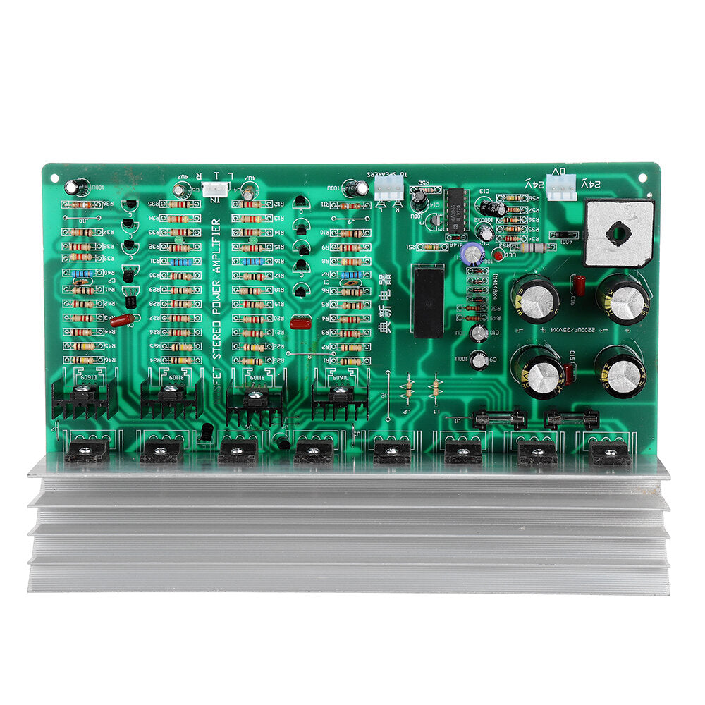 300W High Power Amplifier Board 2.0 Channle V-MOS Field Effect Amplifier DIY Hi-Fi Speaker Audio Amplifier Module Dual 24V-26V