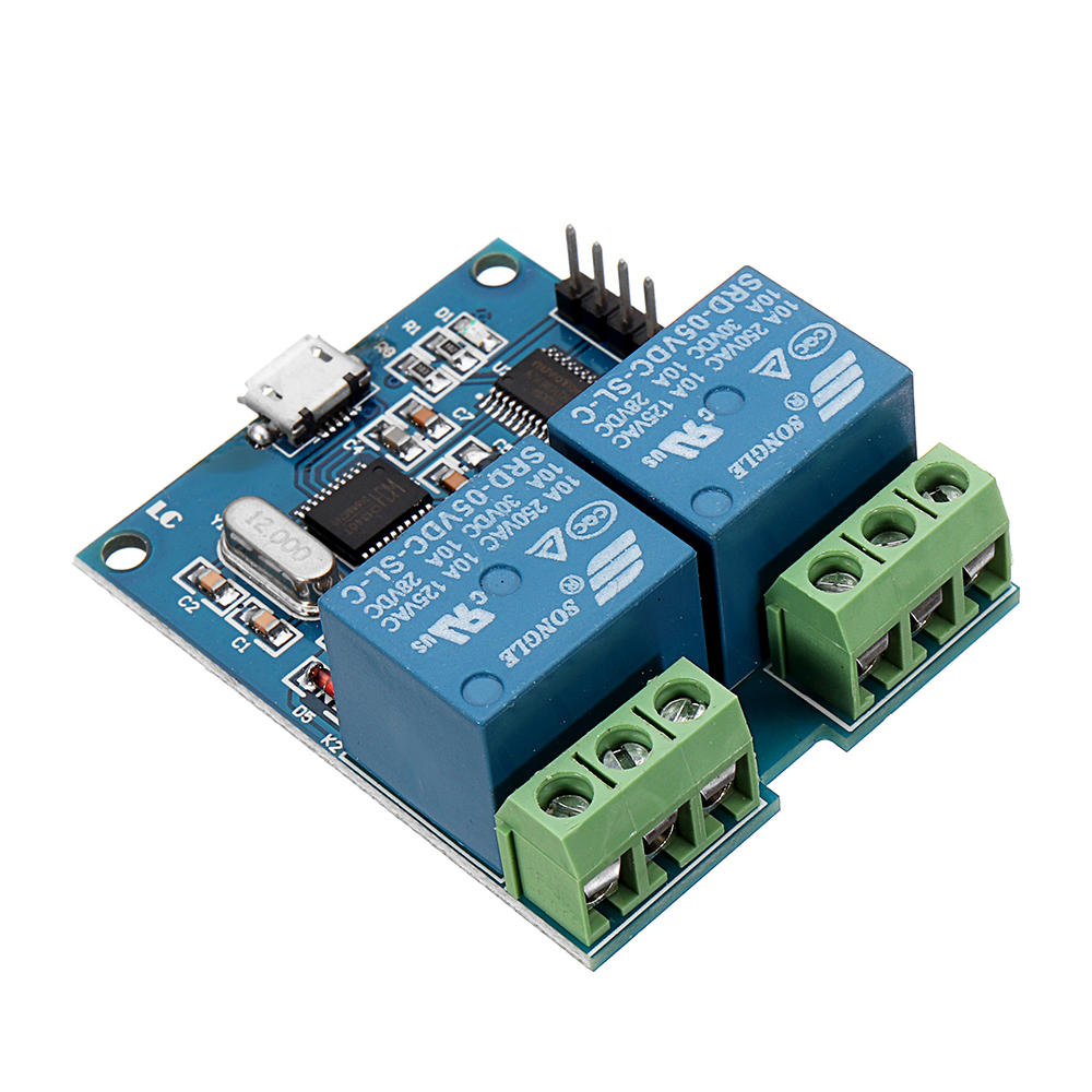 Dual Channel USB Relay Module USB Intelligent Control Switch