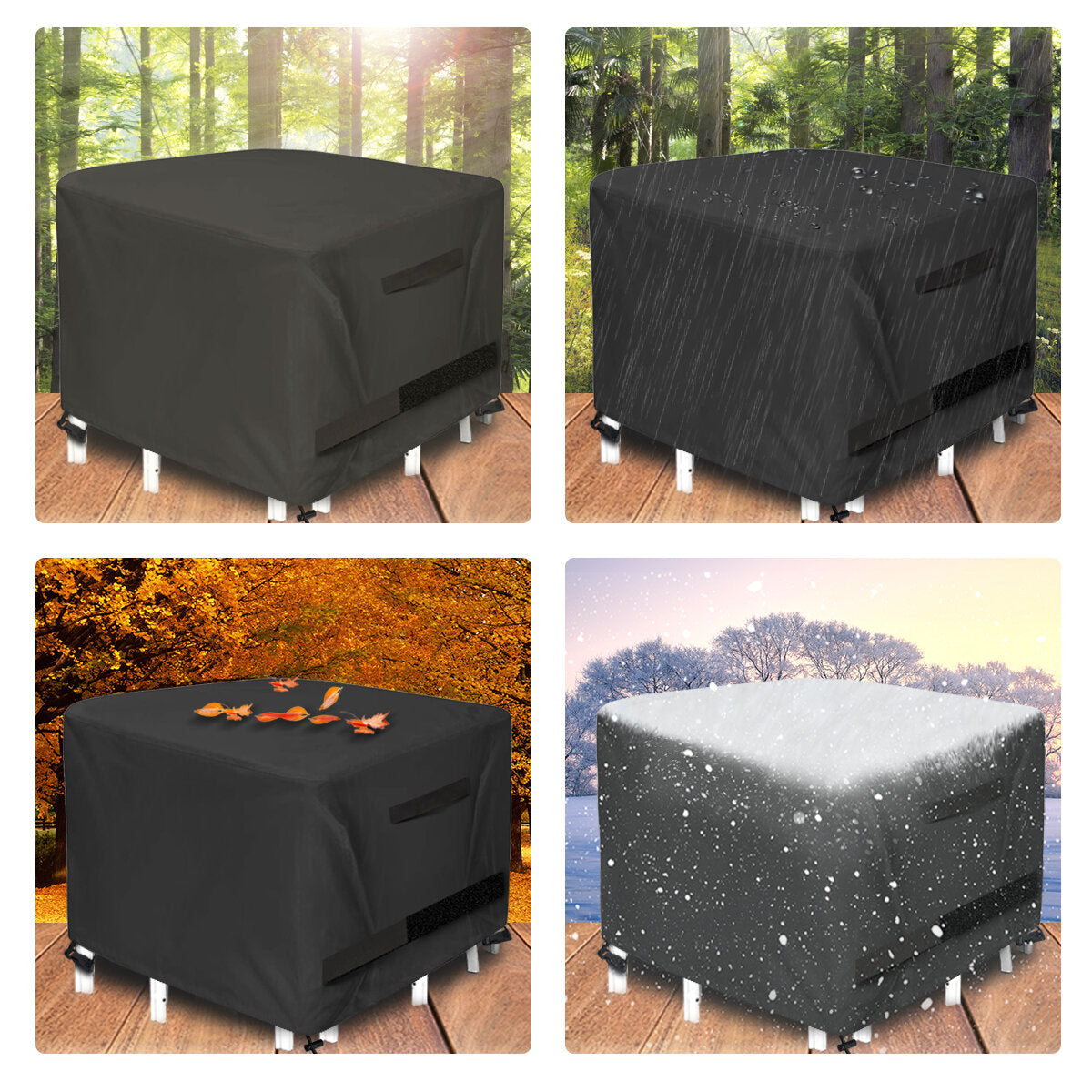 BBQ Grill Cover Waterproof Drable Grill Protection Layer Dustproof Outdoor Camping Garden