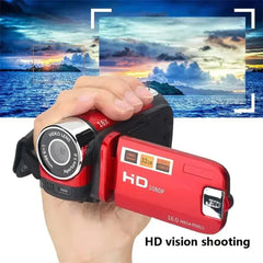 1080P Full HD Digital Camera with 2.7" Touch Screen, 270° Rotation, 16X Zoom & CMOS Sensor for Video Recording & Vlogging