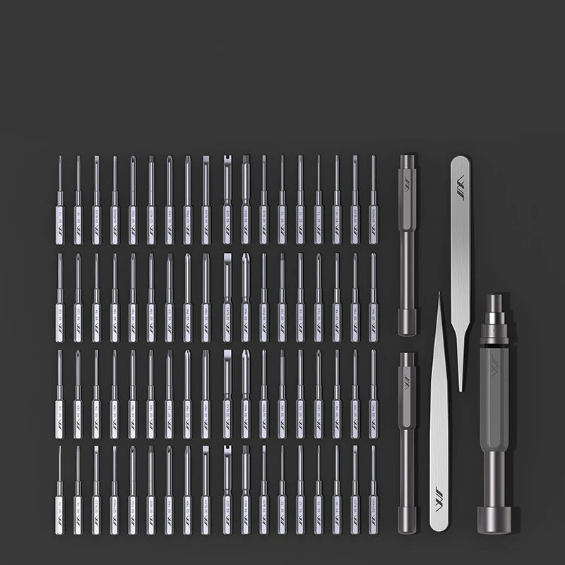 80 In 1 Precision Screwdrivers Multi-used DIY Repair Screw Driver 72PC S2 Bits With 2 Rods