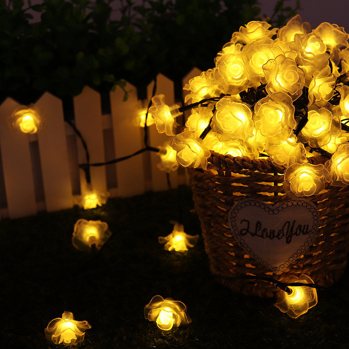 4.8M/6.5M/7M 2 Modes 20/30/50LED Solar String Light Outdoor Lawn Lamp Christmas Decorations Clearance Christmas Lights