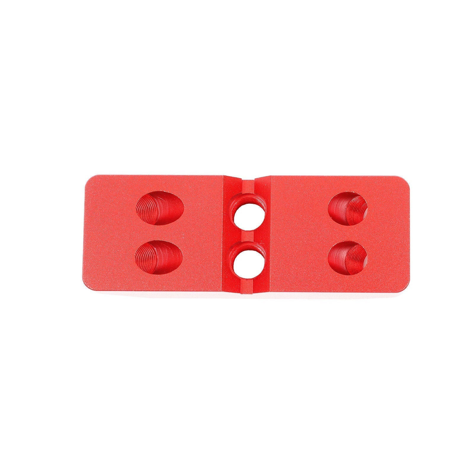 Multifunctional Multi-Angle Hole Puncher for Woodworking - 30°, 45°, 90° Angles, 4 Sizes, Durable Aluminum Alloy, Red