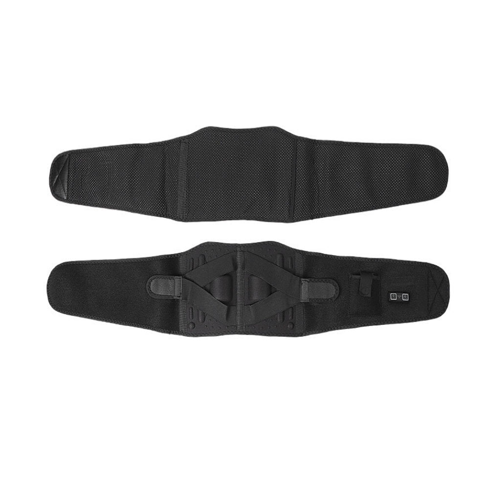 Adjustable Waist Support Belt 3 Modes Heating Back Massage Band Lumbar Brace