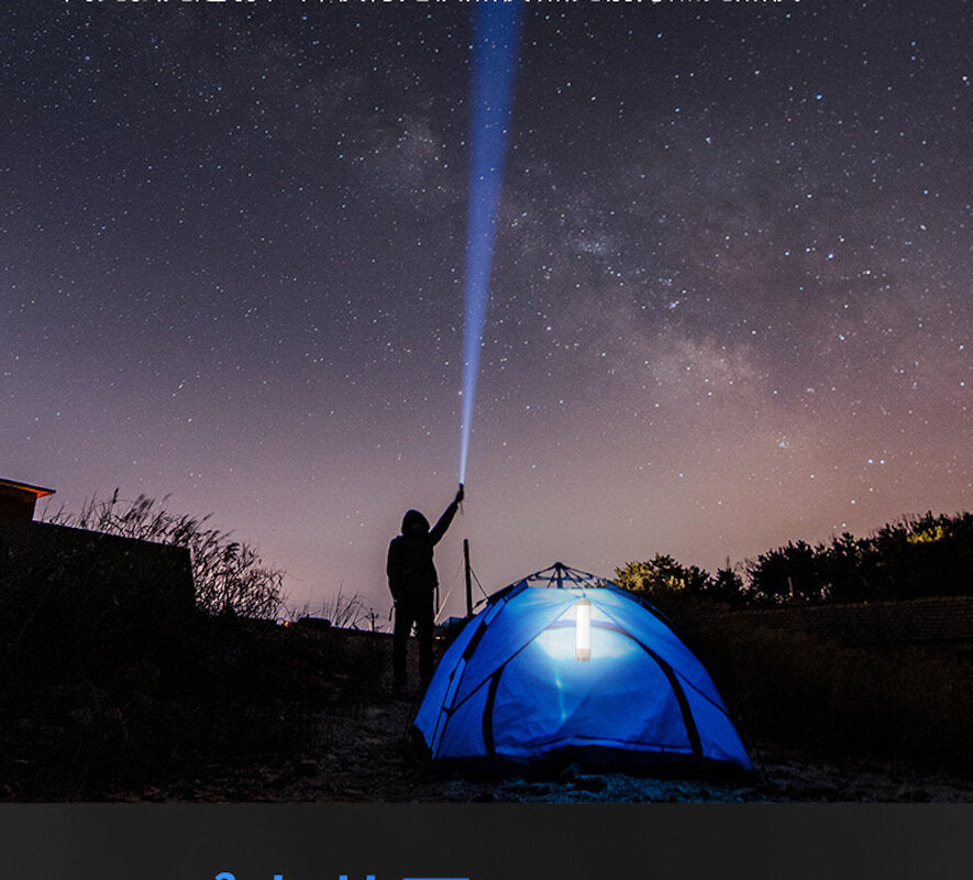 LED Emergency Light Outdoor Waterproof Tent Camping Lamp Rechargeable Multi-function Glare Camping Flashlight