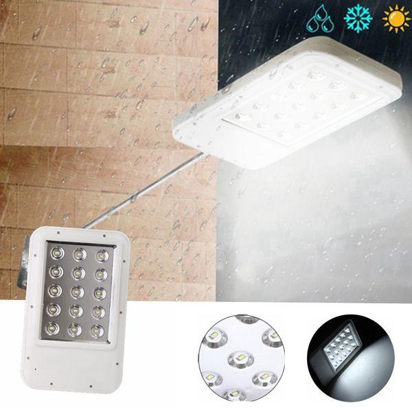 Solar Power 15 LED Light-controlled Wall Street Light Waterproof Outdoor Garden Lamp