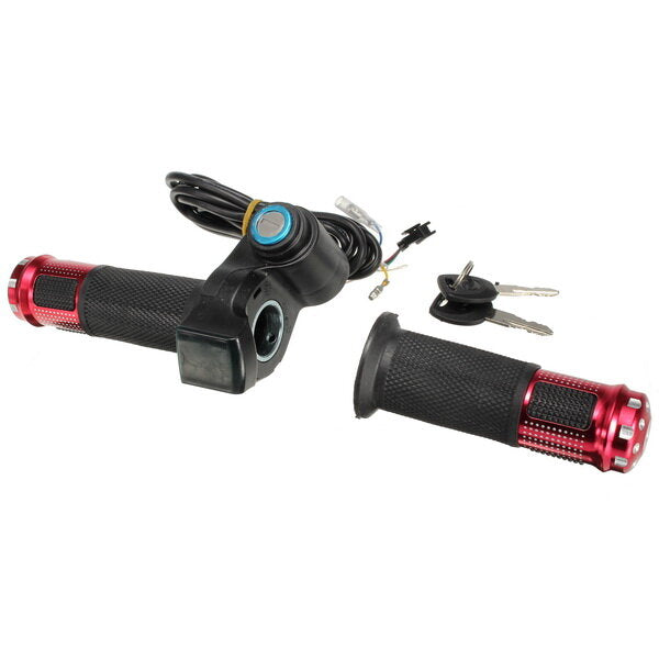 12V-84V 24V 36V 48V Scooter Electric Throttle Grip Handlebar With LED Digital Meter