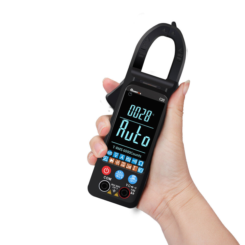 Large Color Screen Digital Clamp Meter NCV 6000 Counts True RMS Automatic Measurement Smart Digital Multimeter