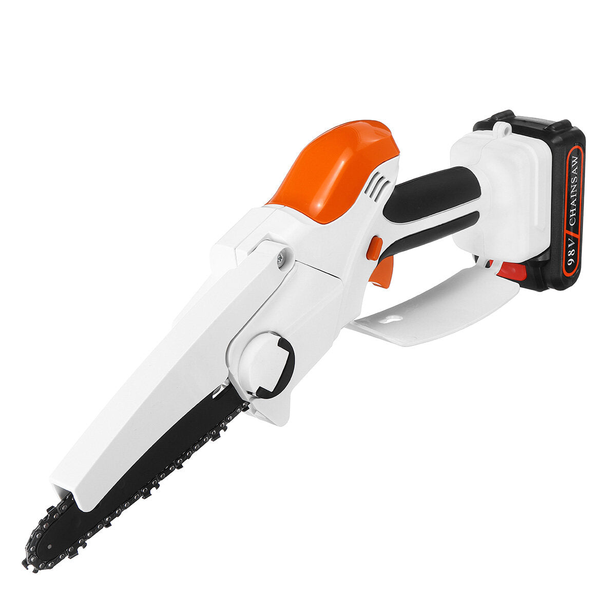 98VF 6Inch Cordless Electric Chain Saw Rechargeable Wood Cutter Woodworking Tool