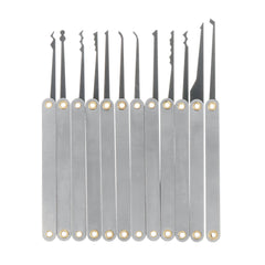 17Pcs Unlocking Lock Picks Tools Set Key Extractor Transparent Practice Padlocks