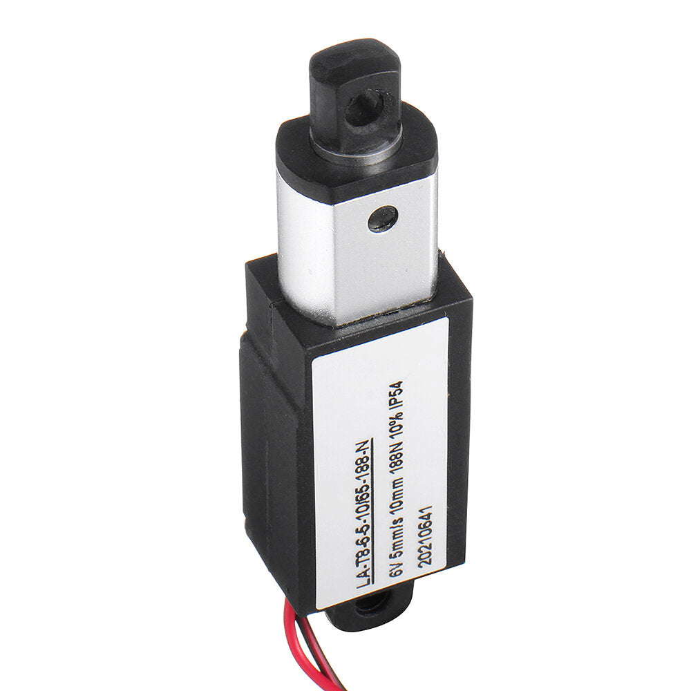 DC 6/12V 17.5mm Stroke Mini Electric Linear Actuator Motor Aluminum Alloy Linear Actuator Linear Motor Telescopic Rod Lifter