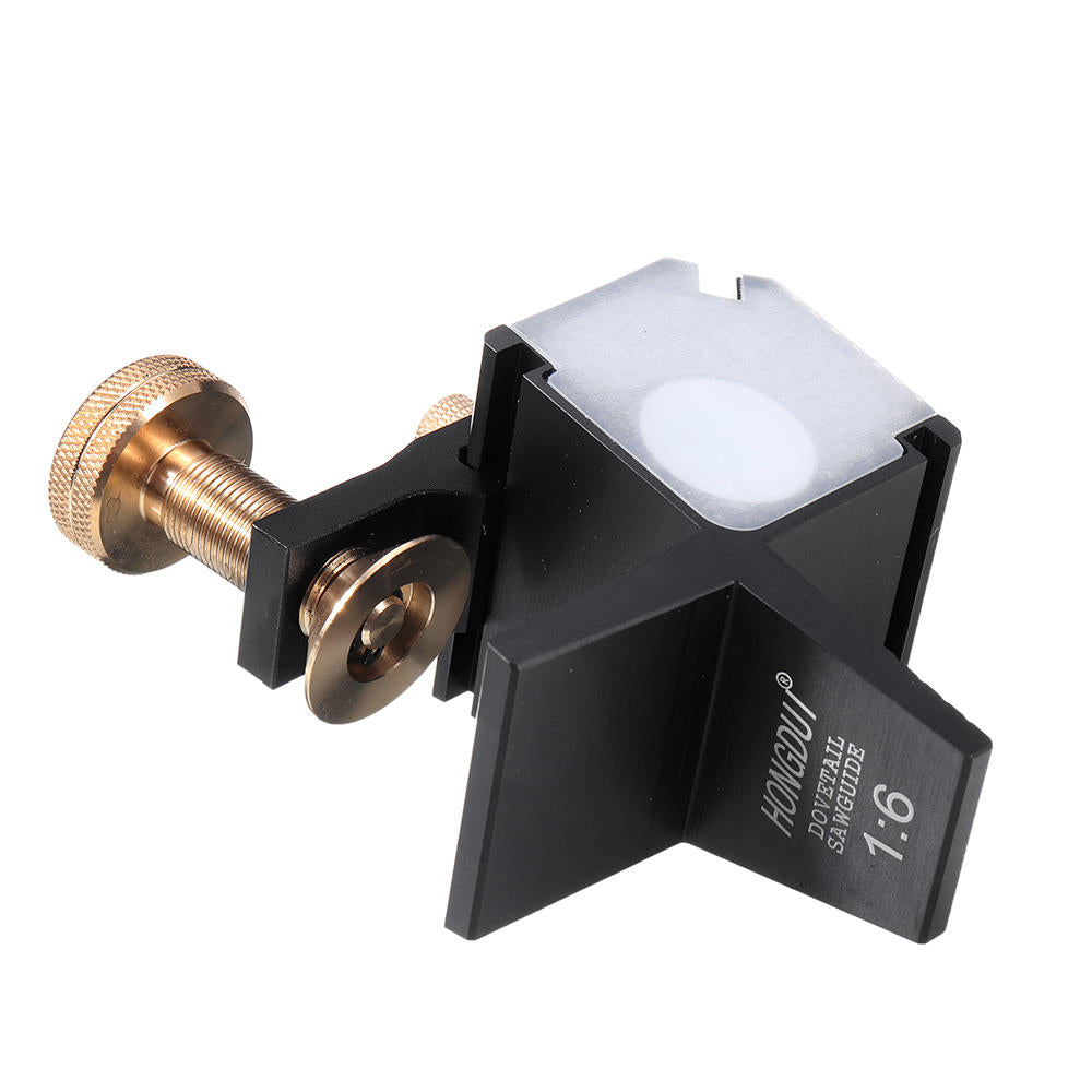 Aluminum Alloy Dovetail Saw Guide with Magnetic Hold for Accurate Woodworking Cuts - 5 Ratios, Durable Tool