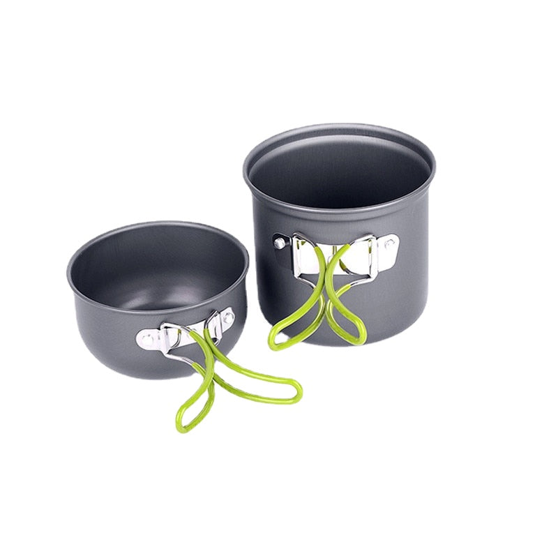 Ultralight Camping Cooking Utensils Outdoor Tableware Pot Set Hiking Picnic Travel Tourist Dishes Supplies Equipment