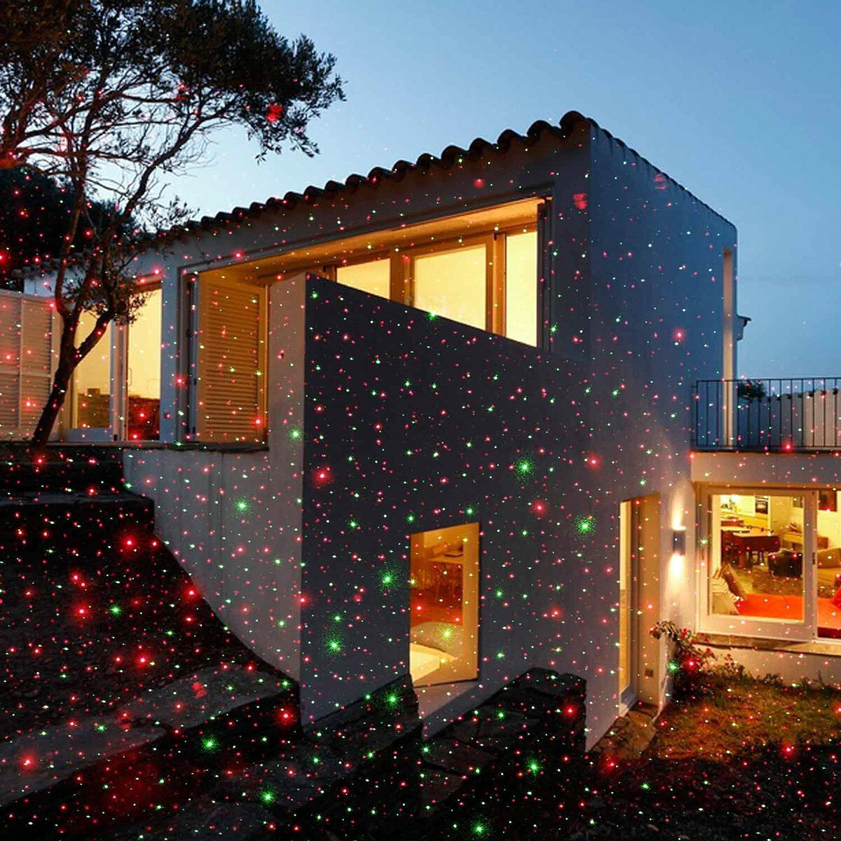 Outdoor Christmas Moving RGB Lights Laser Projector Landscape Stage Lamp Party