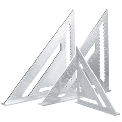 7/12" Aluminum Alloy Angle Square Triangle Ruler Roofing Carpenter Wood Working Tool