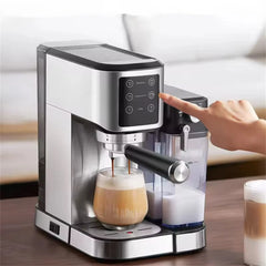 20Bar Semi-Automatic Coffee Machine with Auto Milk Frother One-Touch Operation for Espresso Cappuccino Latte