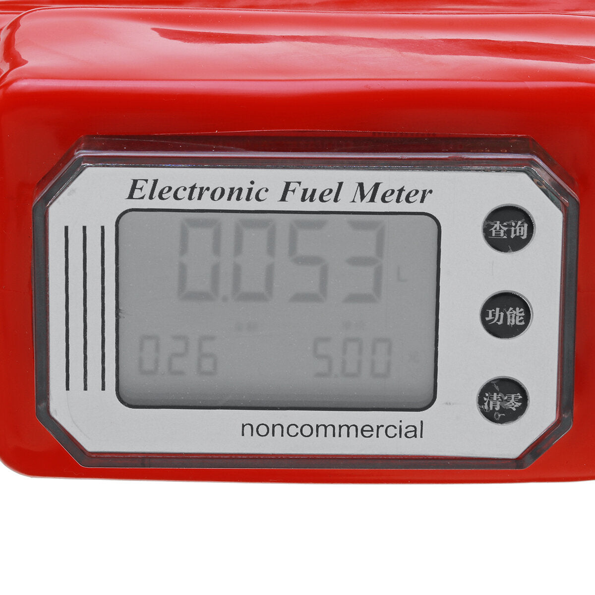 3 Gears LCD Display Gasoline Flow Meter Oil Delivery Guns 1" Nozzle Dispenser