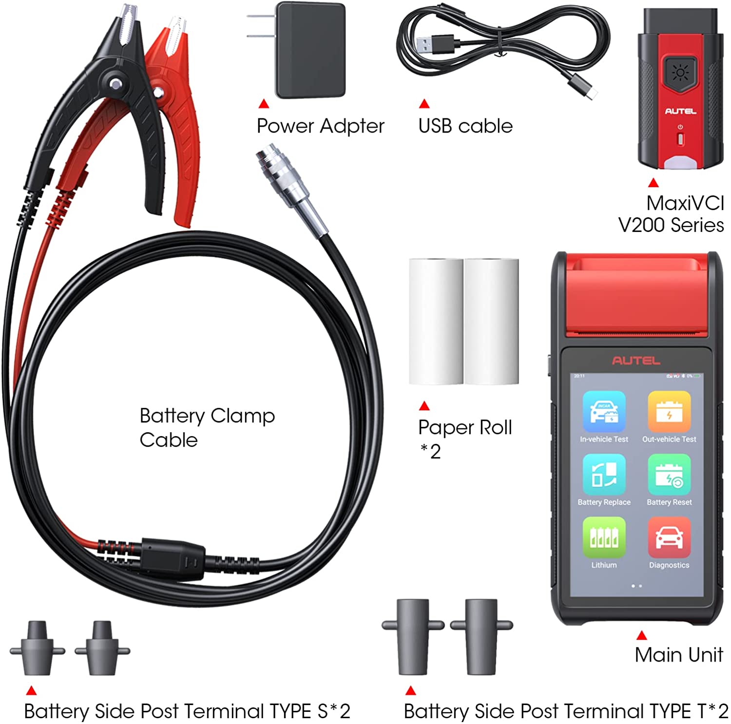 Car Battery Tester Scanner 12V 24V 100-3000 CCA Battery Analyzer All System Diagnostic Battery Registration Tool
