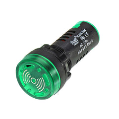 AC 220V 22mm Buzzer Lamp Indicator Light Signal Lamp Flash Buzzer Green