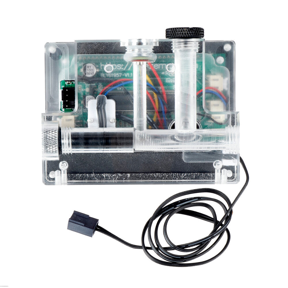 Mounted Version Intelligent Water Cooling System Monitor Temperature Flow Rate Air Pressure Water Pump PWM Black/Silver