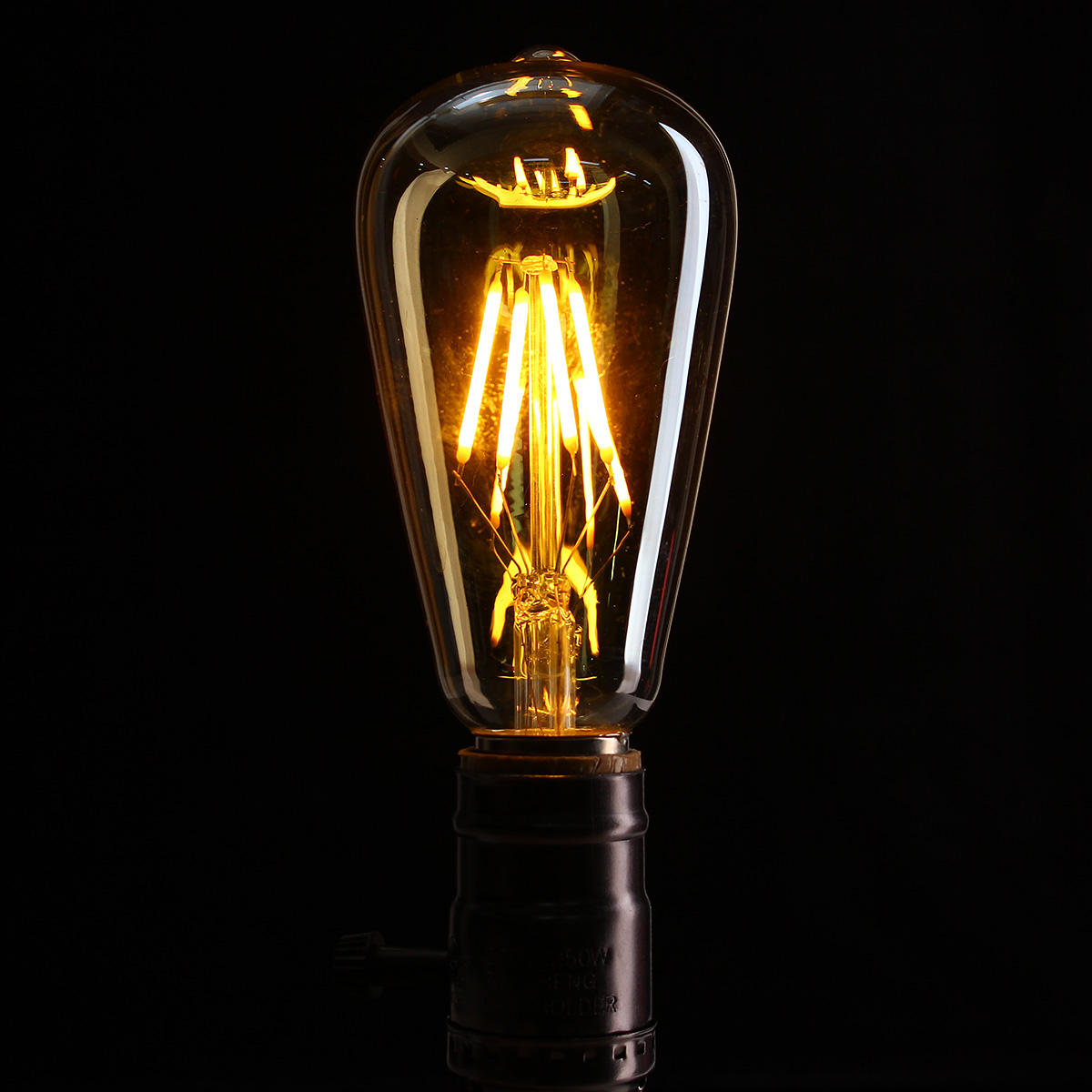 4W Golden Cover Dimmable Retro Vintage Filament LED Bulb Light Lamp AC110/220V