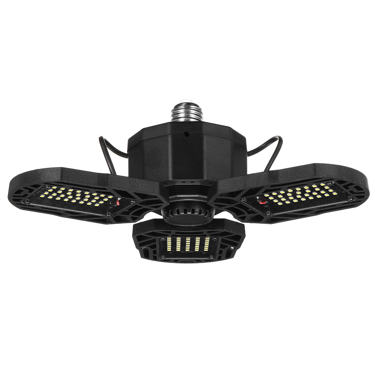 LED Garage Light E26/E27 Deformable Ceiling Light  Warehouse Lighting Bulb with 5 Adjustable Panels